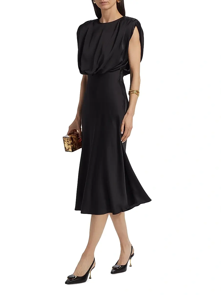 Toccin Women's Floral Sleeveless Blouson Midi-Dress | Thumbnail 2 Toccin Women's Floral Sleeveless Blouson Midi-Dress | Thumbnail 2