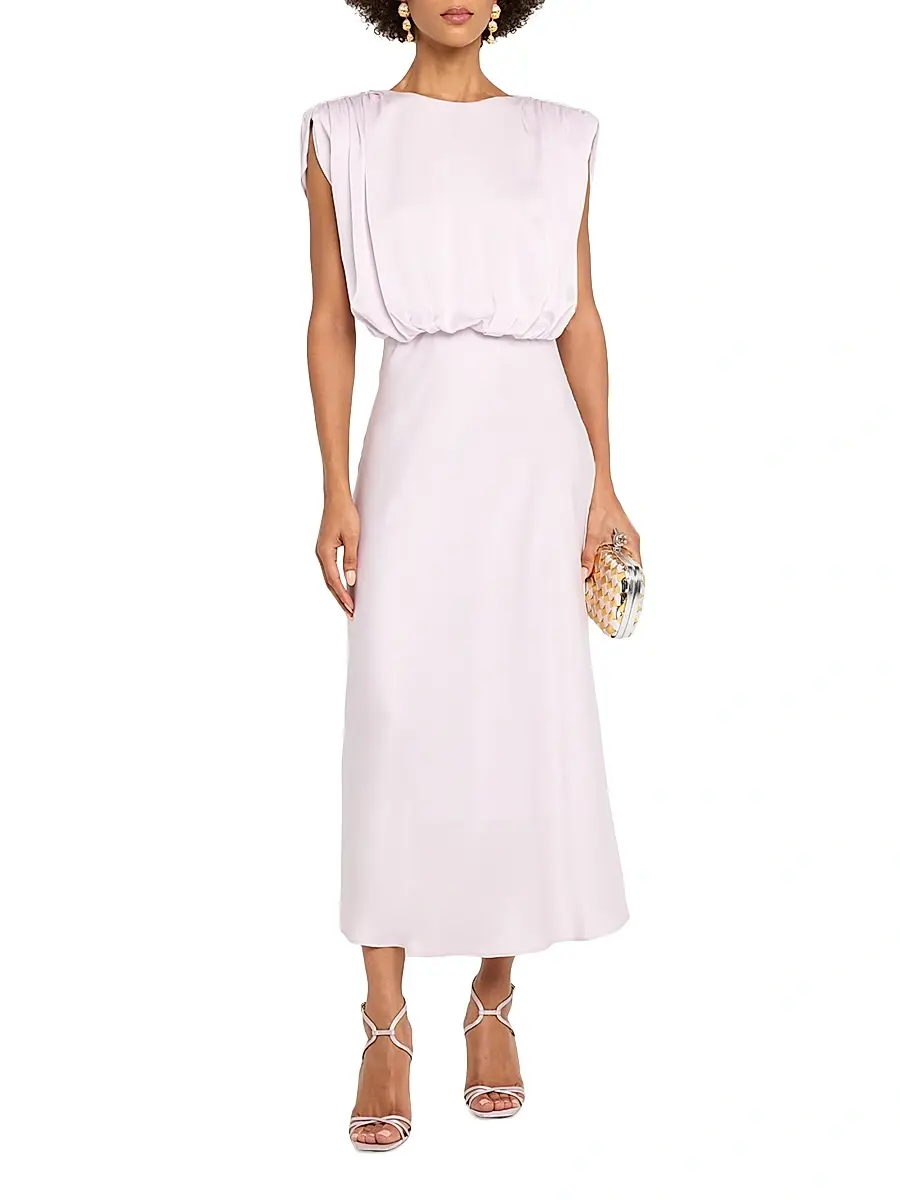 Toccin Women's Floral Sleeveless Blouson Midi-Dress | Thumbnail 3 Toccin Women's Floral Sleeveless Blouson Midi-Dress | Thumbnail 3
