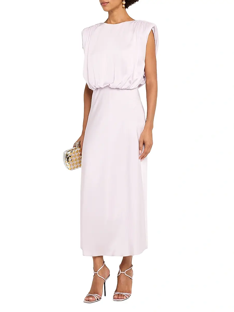 Toccin Women's Floral Sleeveless Blouson Midi-Dress | Thumbnail 4 Toccin Women's Floral Sleeveless Blouson Midi-Dress | Thumbnail 4