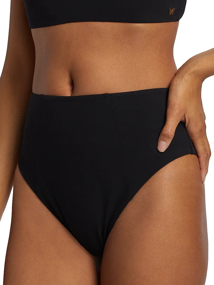 Kiki de Montparnasse Women's Echauffe High-Waisted Bikini Bottom | Thumbnail 5