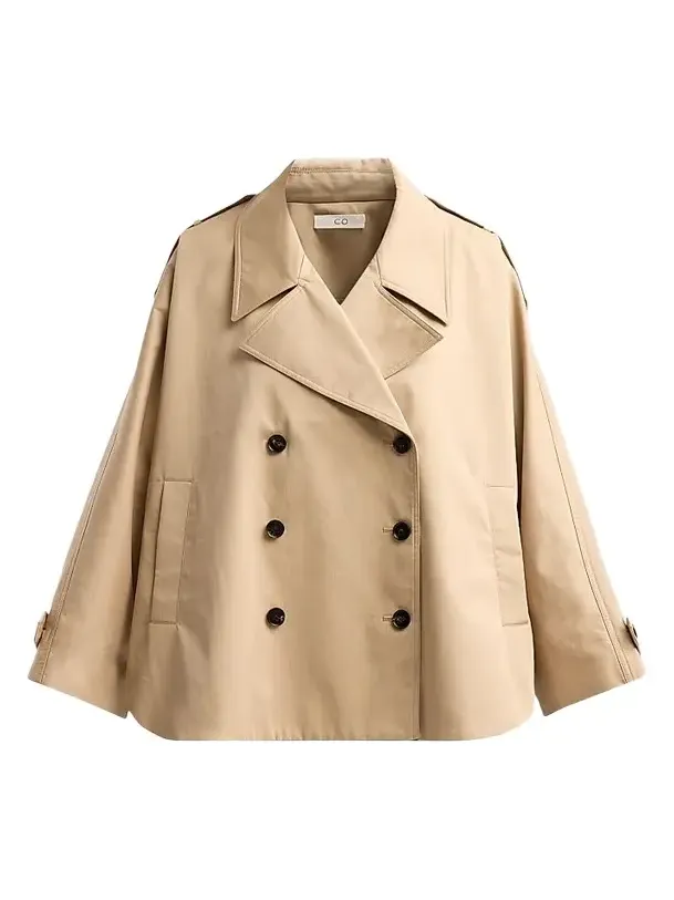 Women's Dolman Crop Trench Coat Women's Dolman Crop Trench Coat