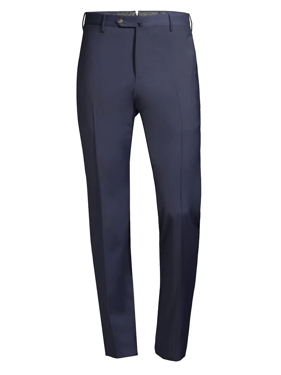 PT Torino Men's Traveller Slim-Fit Performance Wool Trousers
