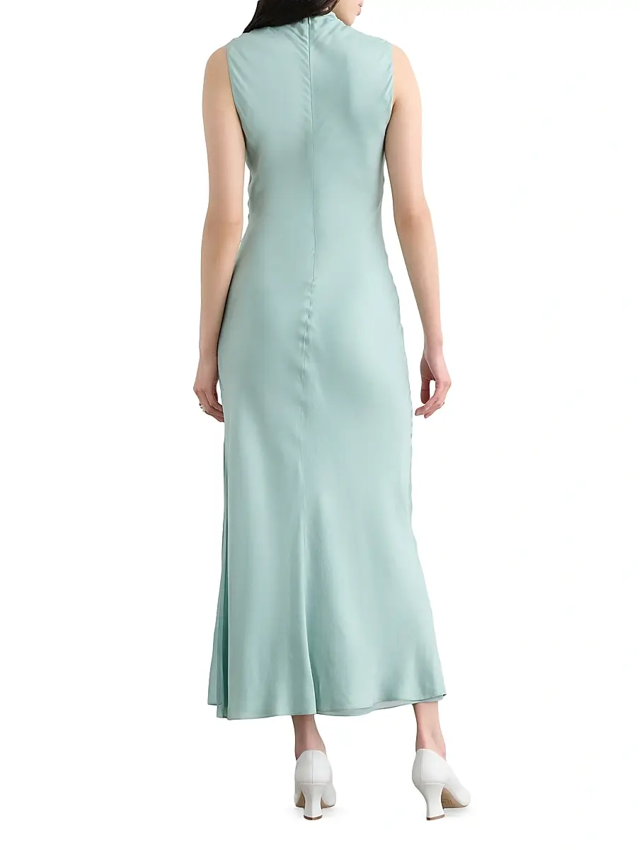 Toccin Women's Koralie Draped Bias-Cut Midi-Dress | Thumbnail 4