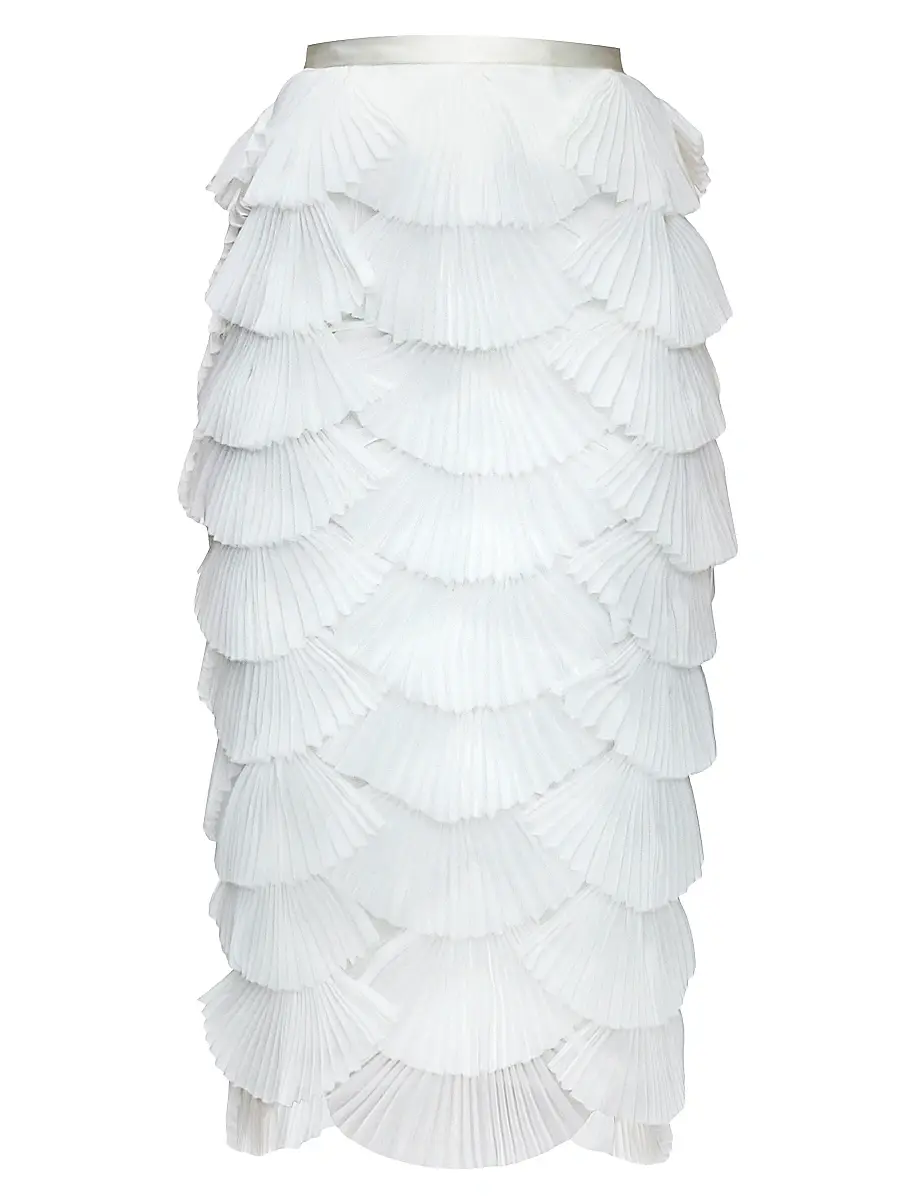 Andrea Iyamah Women's Ari Scalloped Midi-Skirt - | Image 1 Andrea Iyamah Women's Ari Scalloped Midi-Skirt - | Image 1