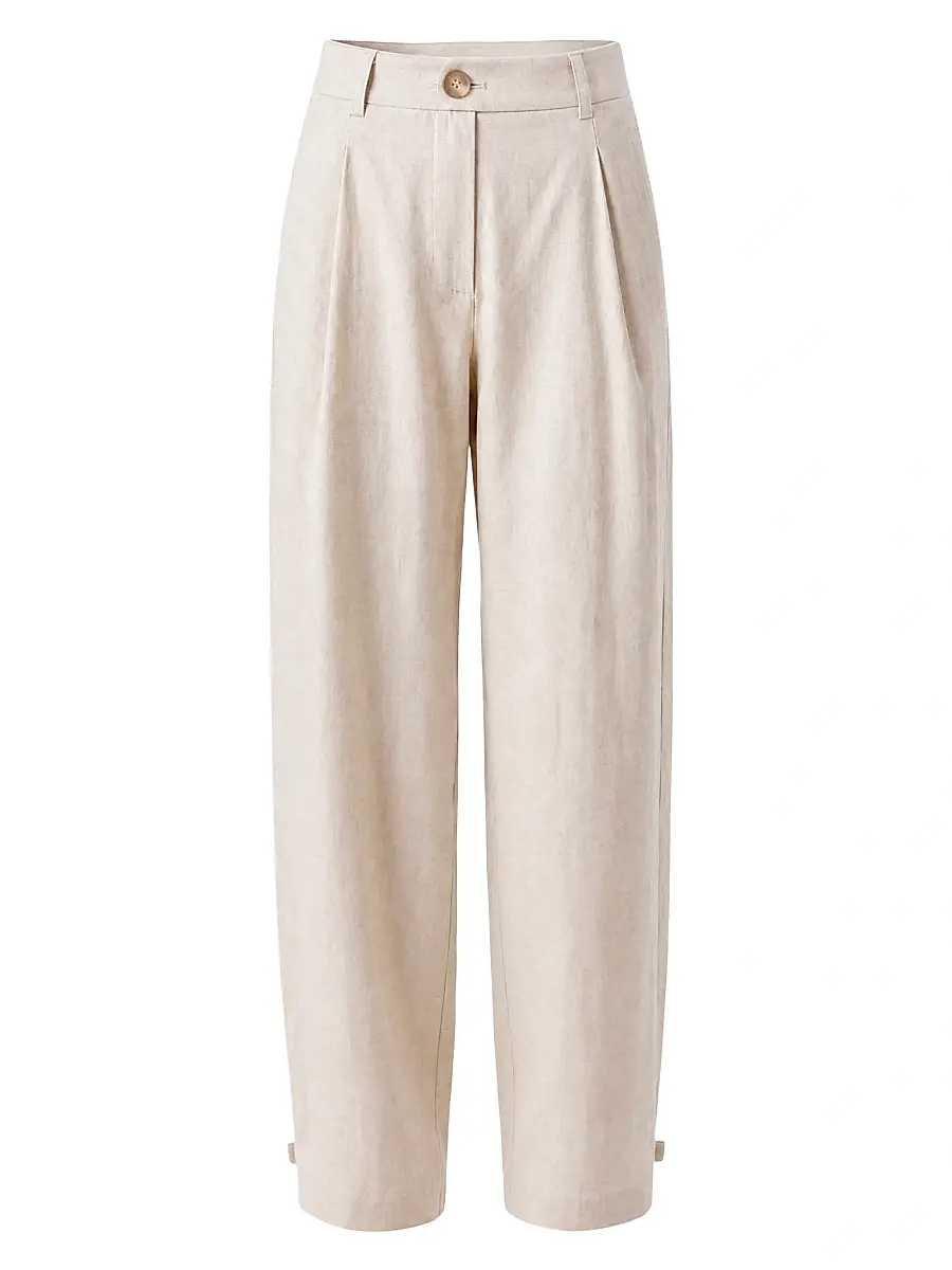 Toccin Women's Elowen Pleated Ankle Tie Pants | Image 1 Toccin Women's Elowen Pleated Ankle Tie Pants | Image 1