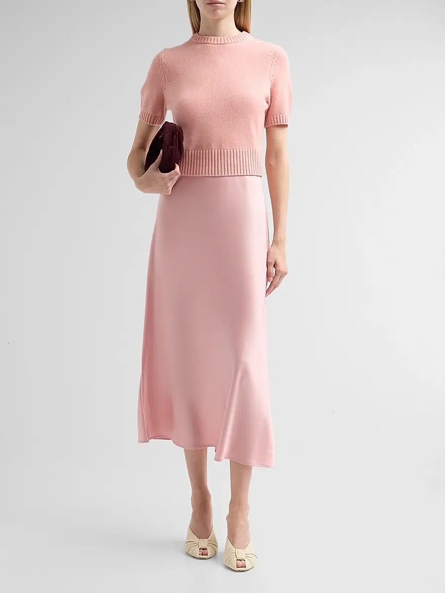 Toccin Women's Fleur Combo Midi Dress | Thumbnail 2