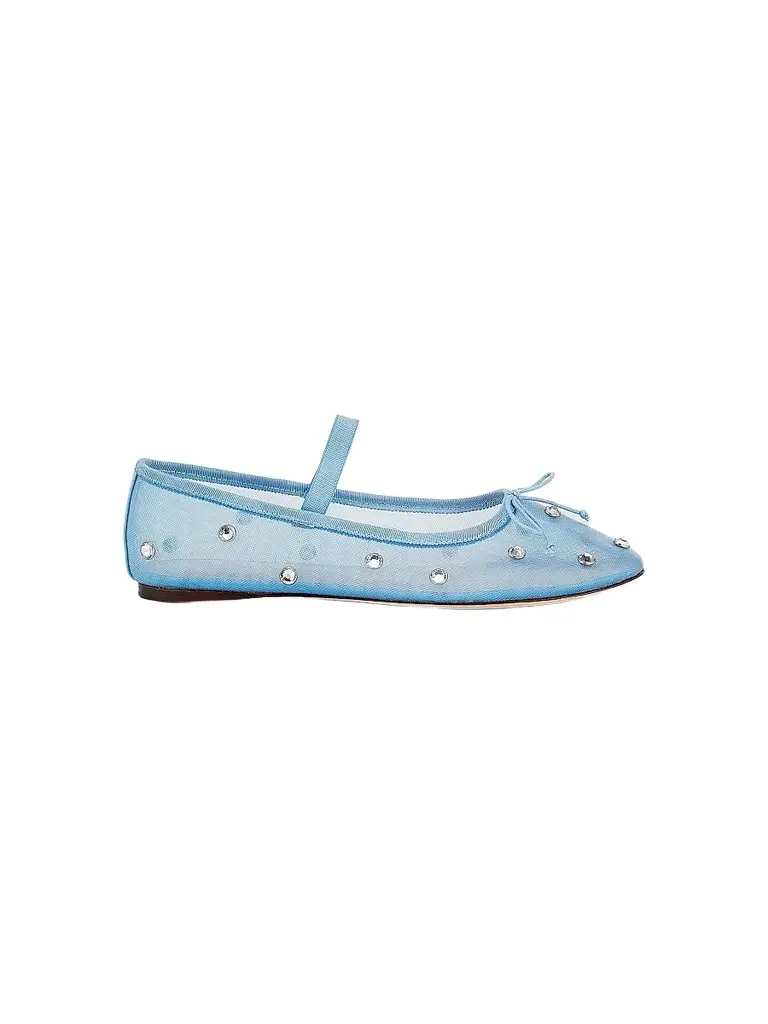 Loeffler Randall Women's Leonie Crystal Mesh Ballet Flats - Blue | Image 1 Loeffler Randall Women's Leonie Crystal Mesh Ballet Flats - Blue | Image 1