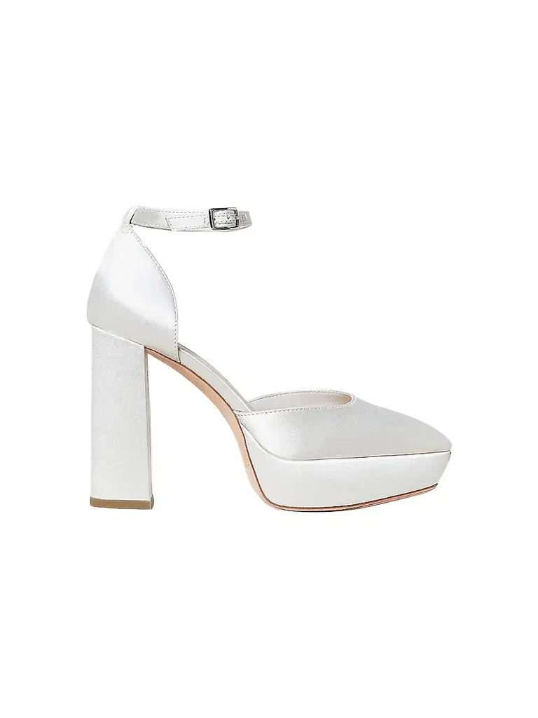 Loeffler Randall Women's Selina Ankle-Strap Platform Pumps - Cream | Image 1 Loeffler Randall Women's Selina Ankle-Strap Platform Pumps - Cream | Image 1