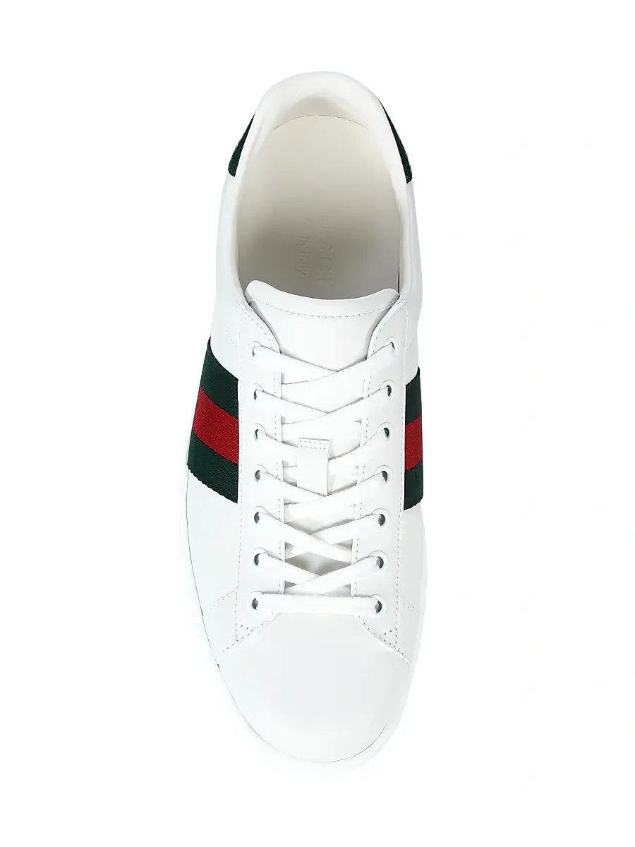 Gucci Men's New Ace Crocodile-Embossed Sneakers | Thumbnail 5 Gucci Men's New Ace Crocodile-Embossed Sneakers | Thumbnail 5