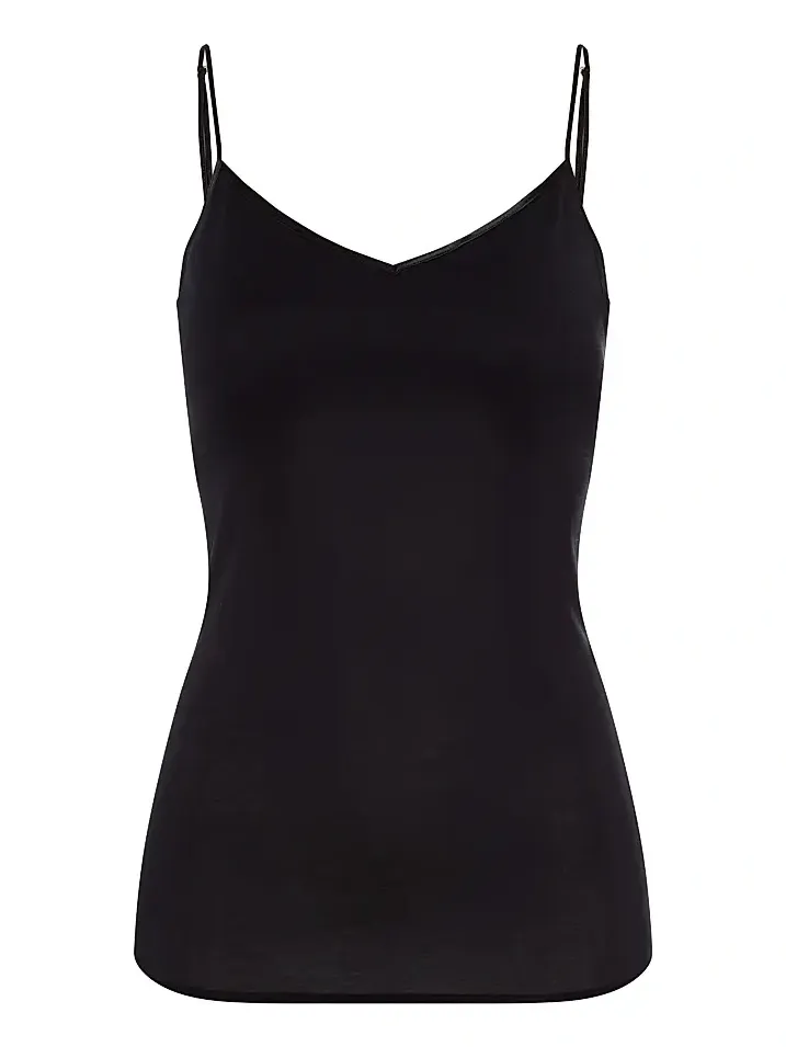 Hanro Women's Seamless & Padded Spaghetti-Strap Cotton Cami
