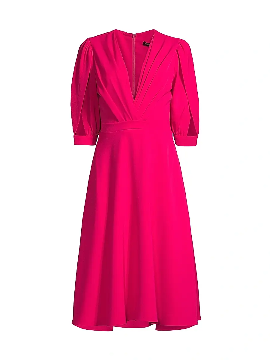 BLACK HALO Women's Nuana Cut-Out Petal-Sleeve Dress
