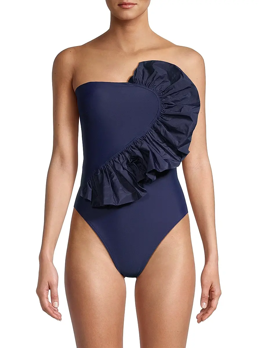 TANYA TAYLOR Women's Sarita Ruffled One-Piece Swimsuit | Thumbnail 3