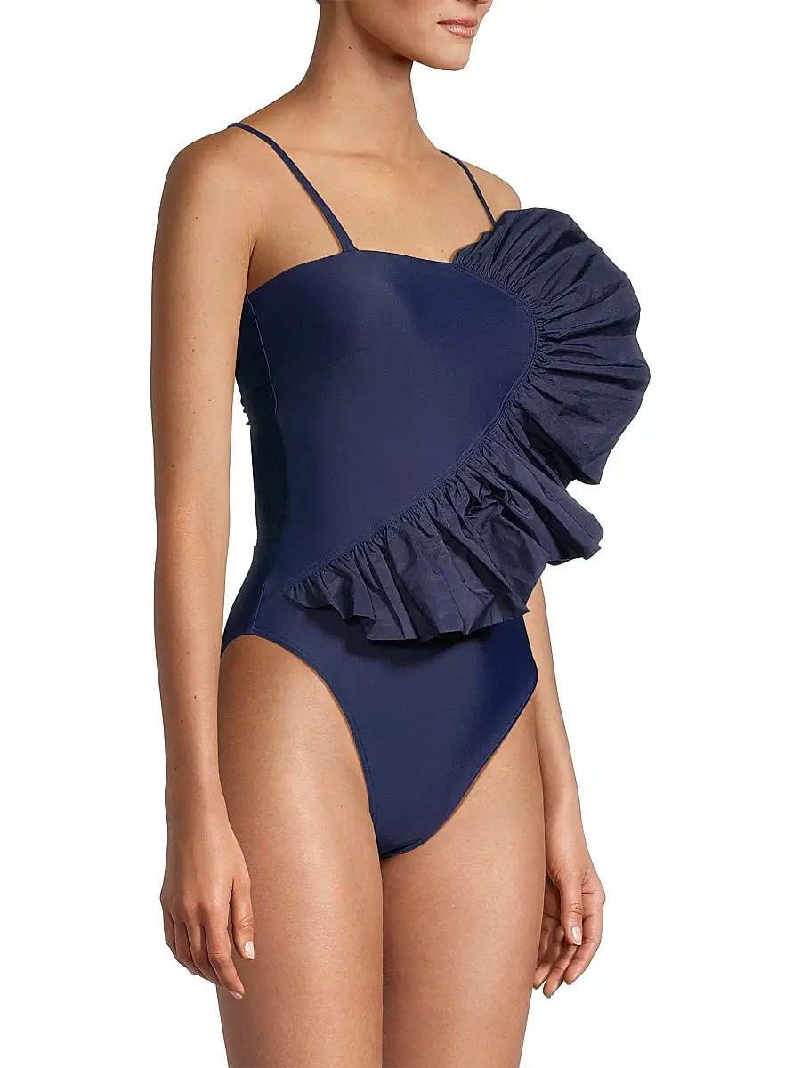 TANYA TAYLOR Women's Sarita Ruffled One-Piece Swimsuit | Thumbnail 4