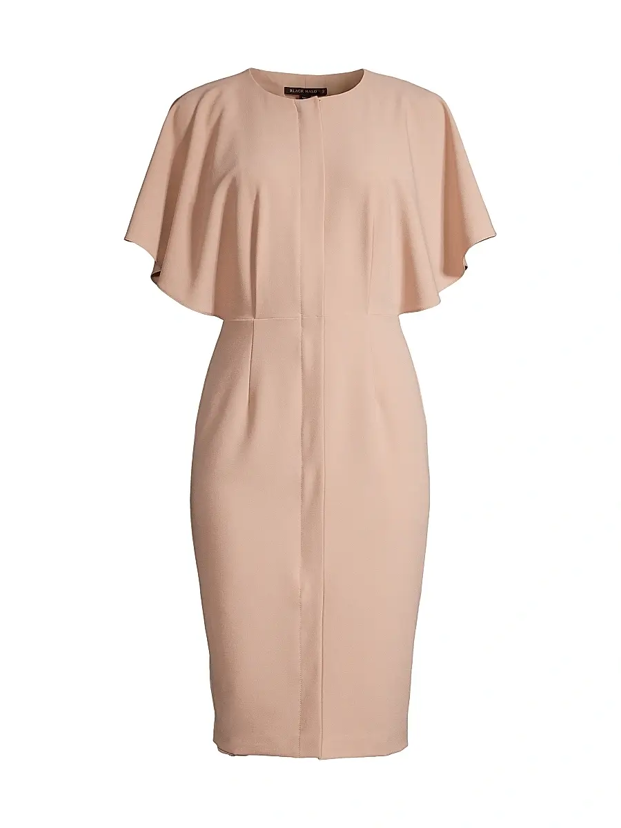 BLACK HALO Women's Holland Stretch Crepe Sheath Dress