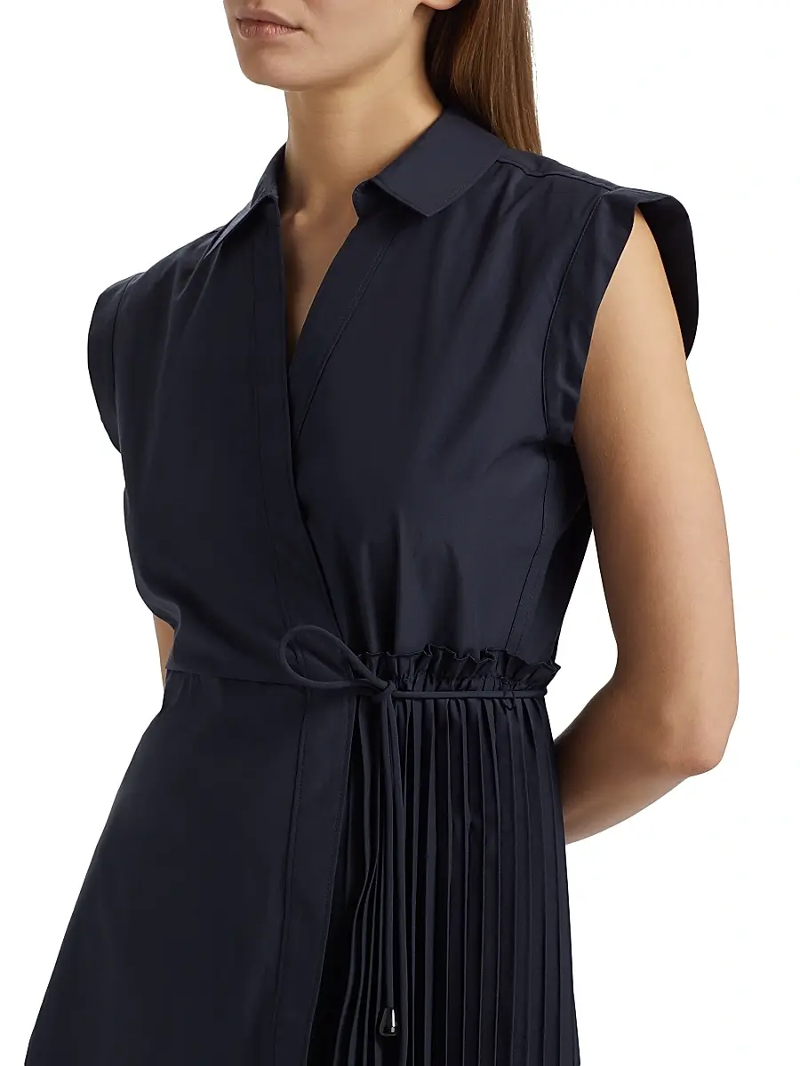TANYA TAYLOR Women's Shivon Pintucked Midi-Dress | Thumbnail 6 TANYA TAYLOR Women's Shivon Pintucked Midi-Dress | Thumbnail 6