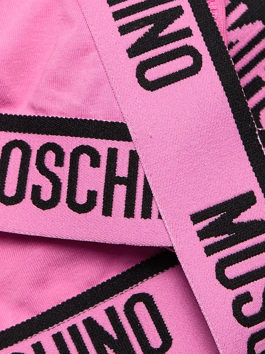 MOSCHINO Women's Intimo Donna Logo Triangle Bra | Thumbnail 6