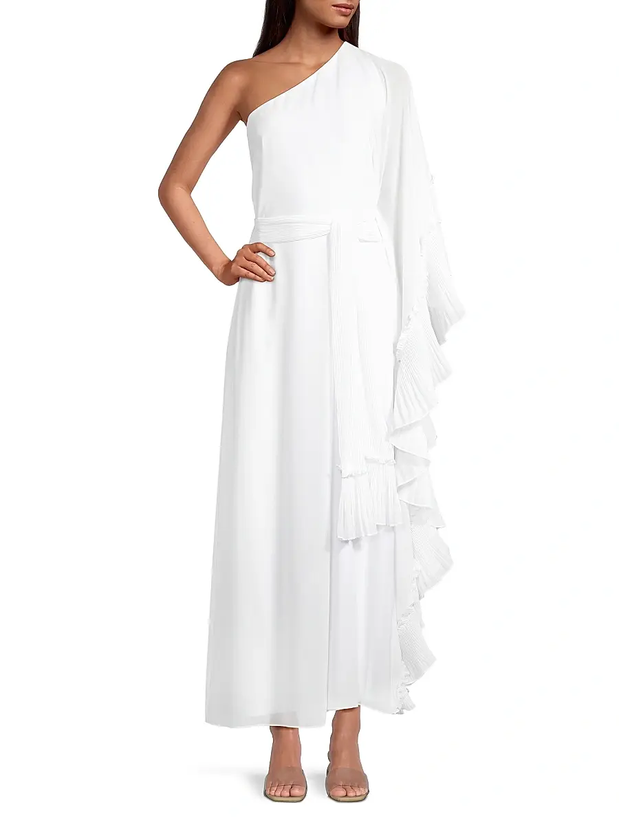 Ungaro Women's Laura One-Shoulder Ruffled Maxi Dress | Thumbnail 2 Ungaro Women's Laura One-Shoulder Ruffled Maxi Dress | Thumbnail 2