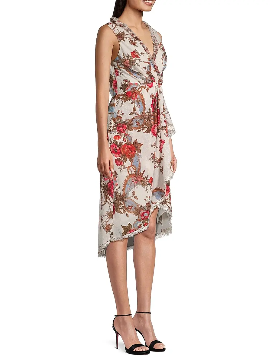 Kobi Halperin Women's Carine Floral-Print Midi-Dress | Thumbnail 4 Kobi Halperin Women's Carine Floral-Print Midi-Dress | Thumbnail 4