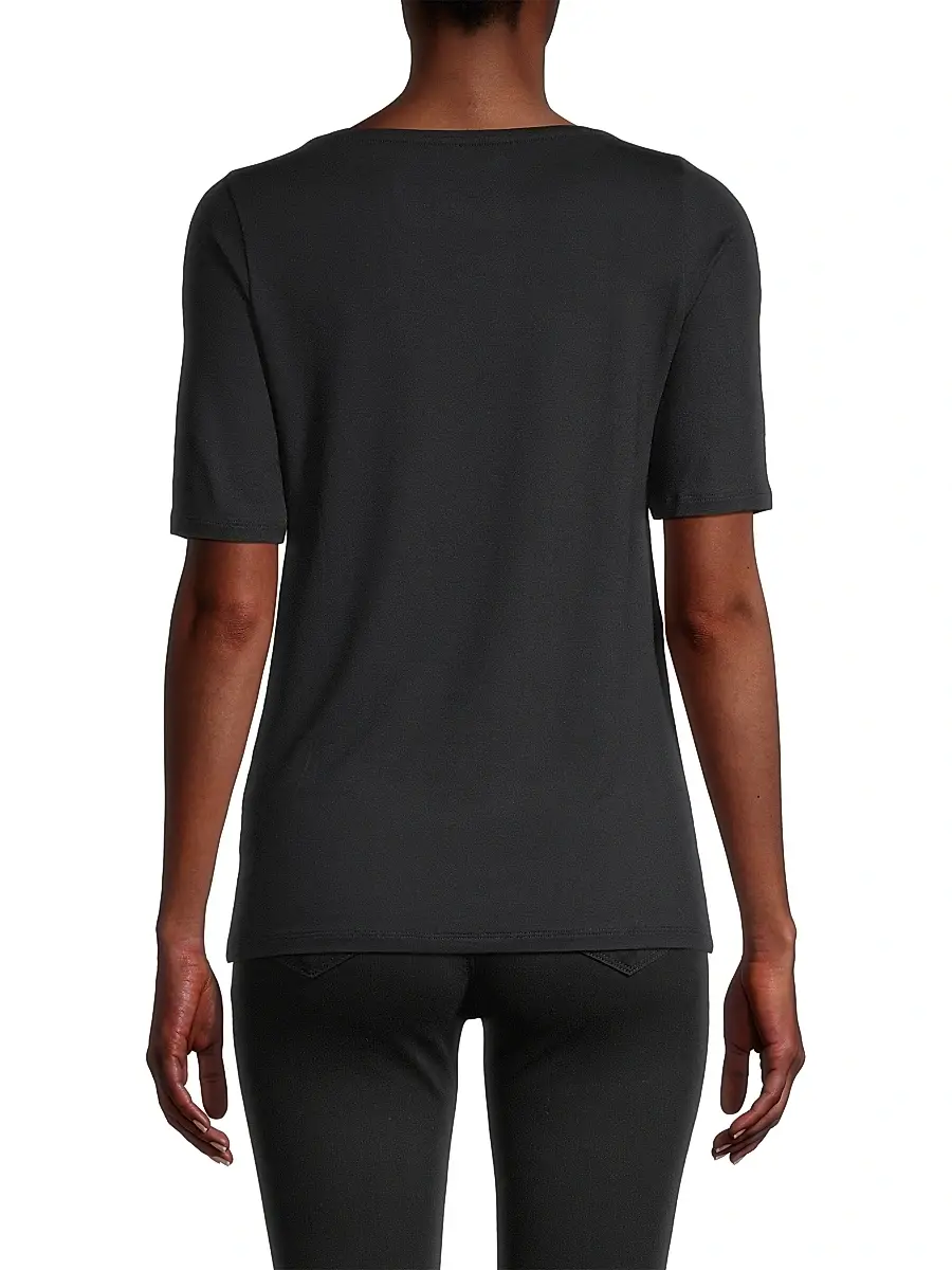 MAJESTIC FILATURES Women's Soft-Touch Boatneck Tee | Thumbnail 5 MAJESTIC FILATURES Women's Soft-Touch Boatneck Tee | Thumbnail 5