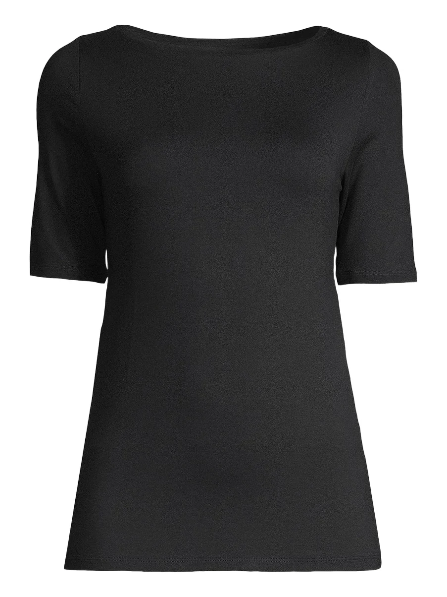 MAJESTIC FILATURES Women's Soft-Touch Boatneck Tee
