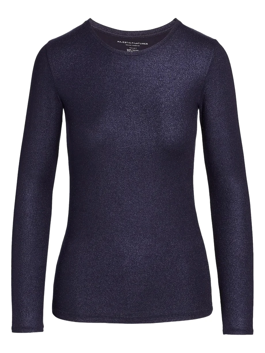 Women's Metallic Long-Sleeve Top Women's Metallic Long-Sleeve Top
