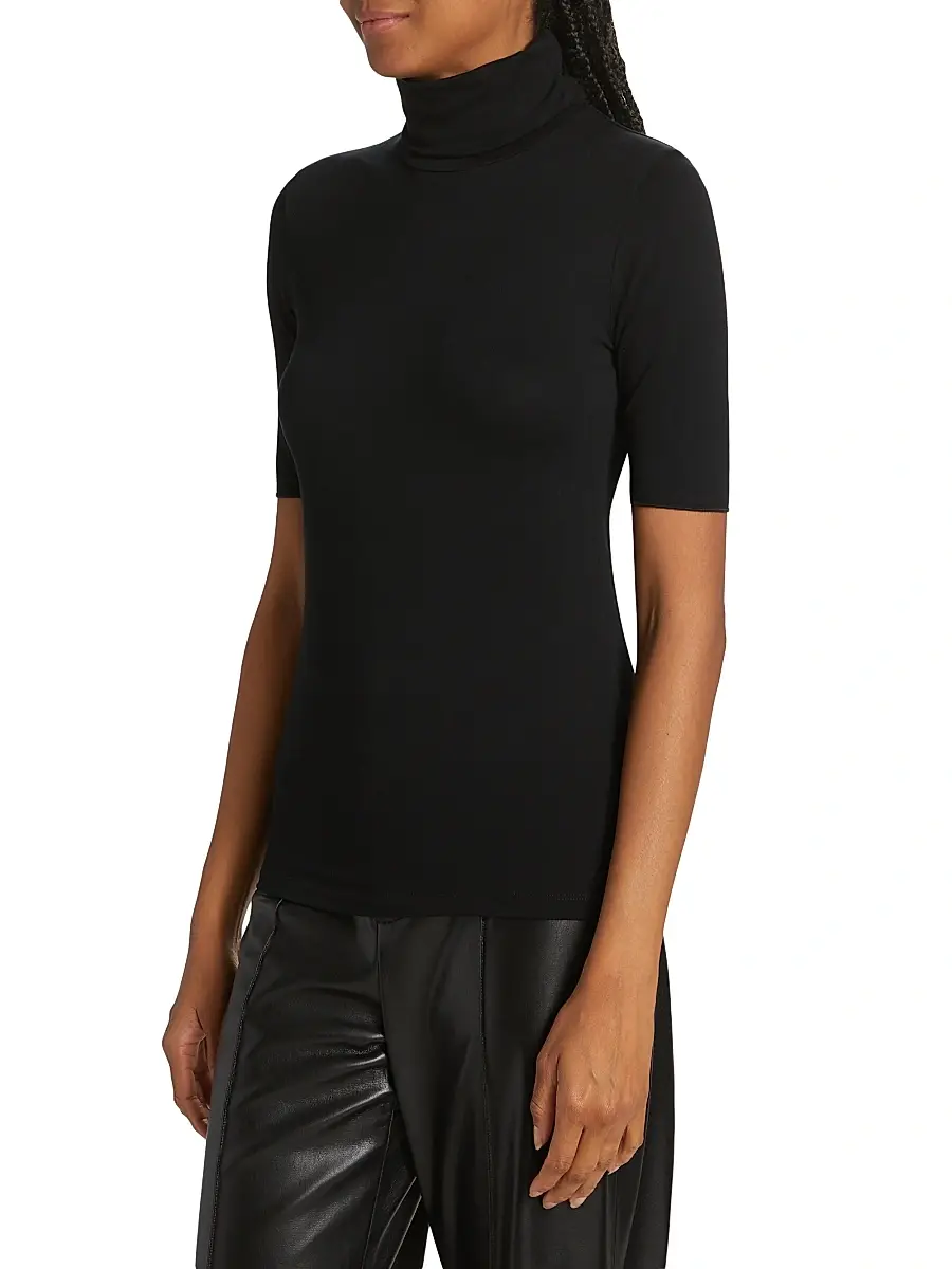 MAJESTIC FILATURES Women's Soft Touch Turtleneck Top | Thumbnail 4
