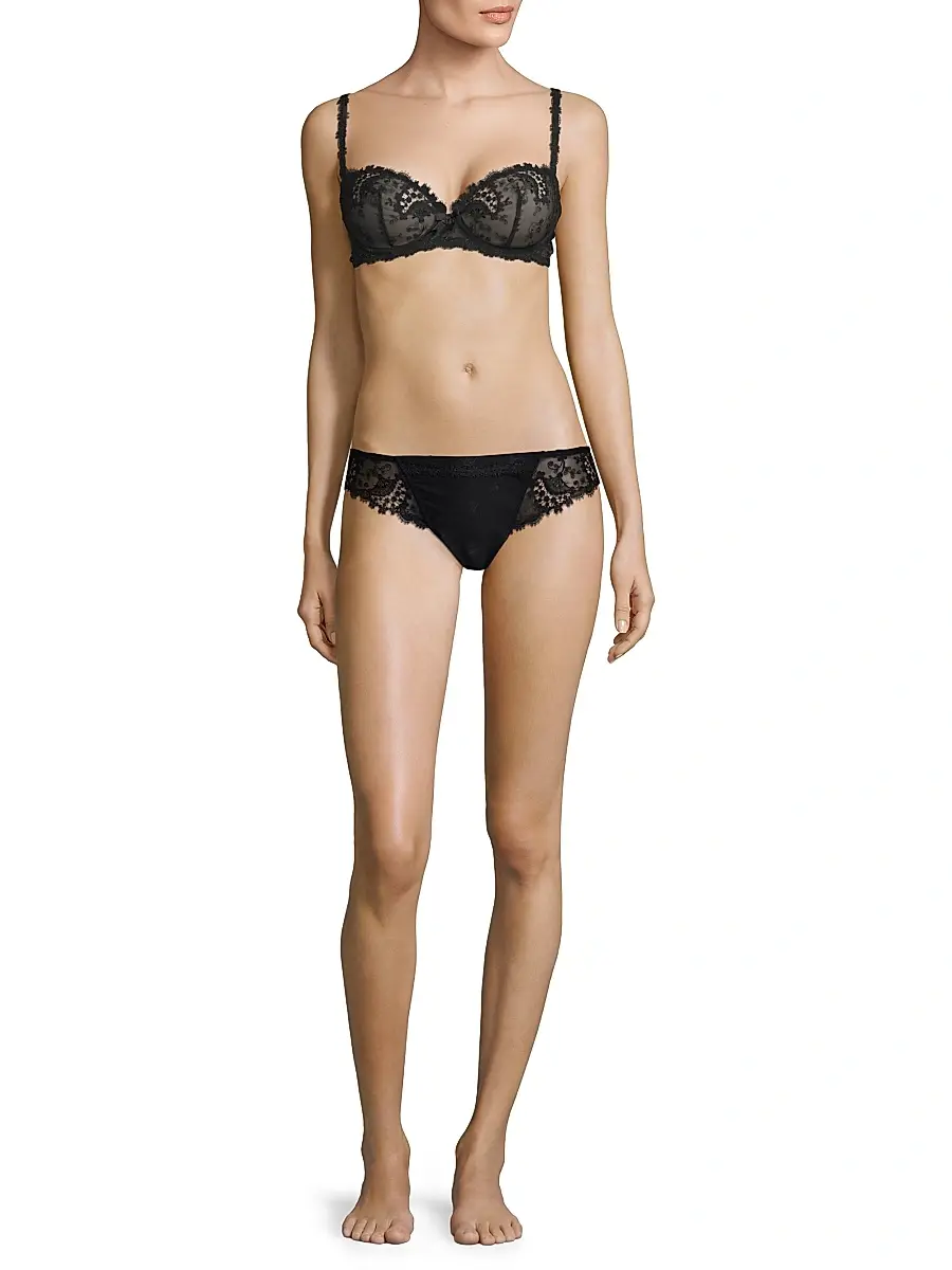 Simone Pérèle Women's Wish Embroidered Demi Bra | Thumbnail 2 Simone Pérèle Women's Wish Embroidered Demi Bra | Thumbnail 2