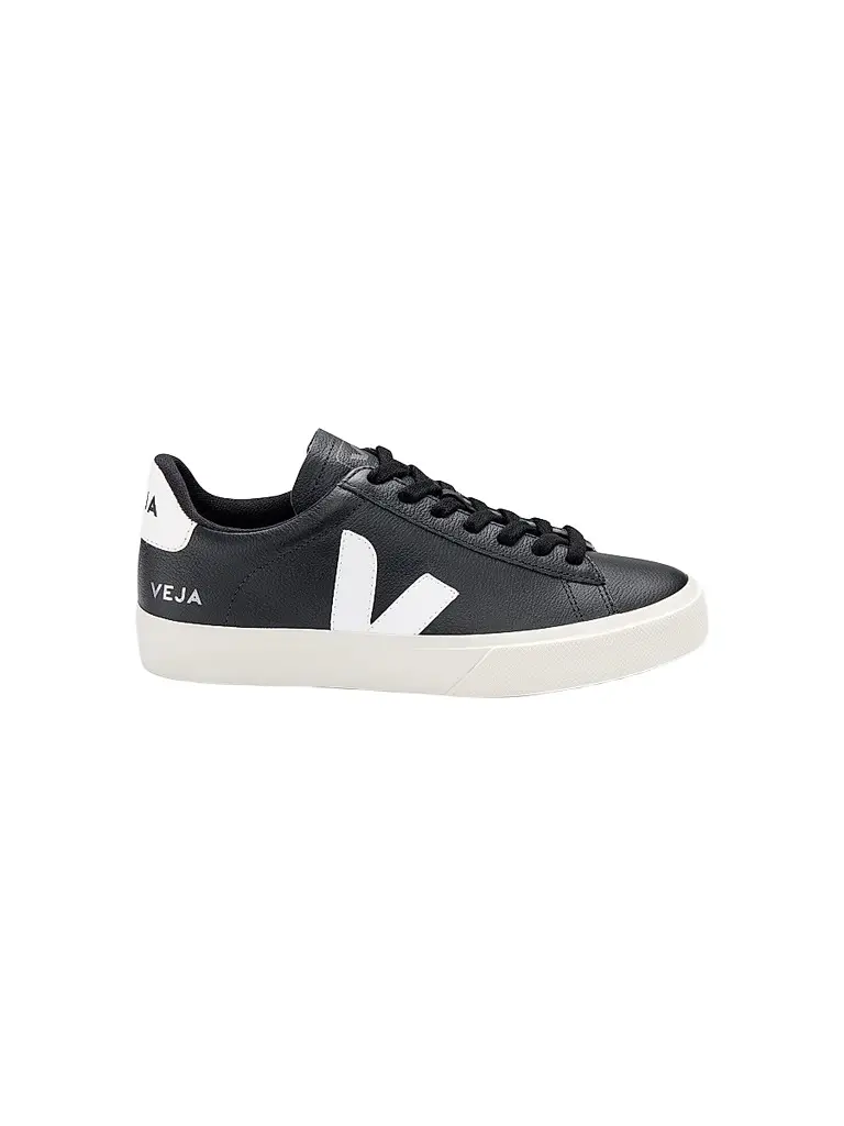 Veja Women's Campo Leather Low-Top Sneakers - Black White | Image 1 Veja Women's Campo Leather Low-Top Sneakers - Black White | Image 1