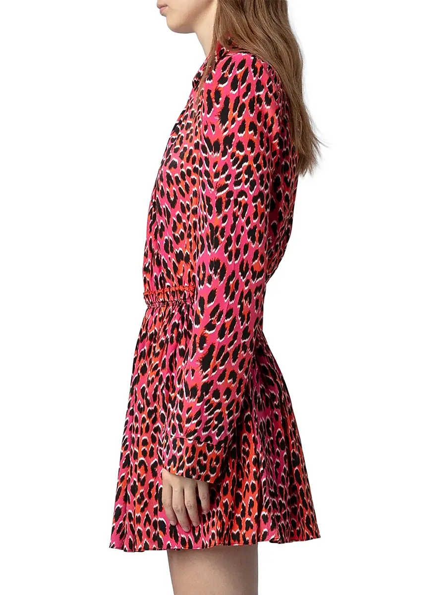 Zadig & Voltaire Women's Ryde Elasticized Leopard-Print Minidress | Thumbnail 4 Zadig & Voltaire Women's Ryde Elasticized Leopard-Print Minidress | Thumbnail 4