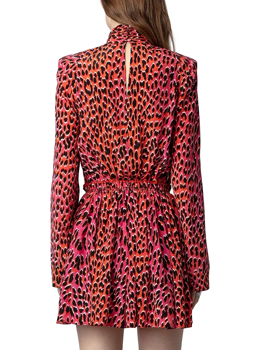 Zadig & Voltaire Women's Ryde Elasticized Leopard-Print Minidress | Thumbnail 5 Zadig & Voltaire Women's Ryde Elasticized Leopard-Print Minidress | Thumbnail 5