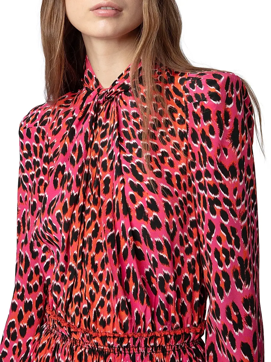 Zadig & Voltaire Women's Ryde Elasticized Leopard-Print Minidress | Thumbnail 6 Zadig & Voltaire Women's Ryde Elasticized Leopard-Print Minidress | Thumbnail 6
