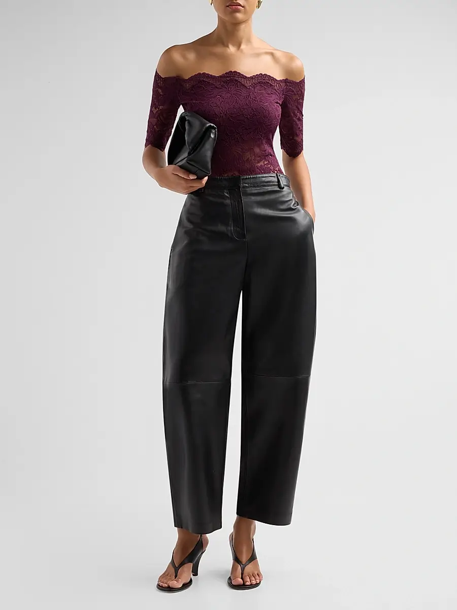 Rabanne Women's Lace Off-the-Shoulder Top | Thumbnail 2