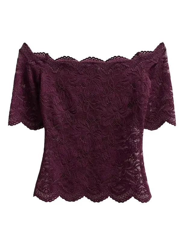 Women's Lace Off-the-Shoulder Top Women's Lace Off-the-Shoulder Top