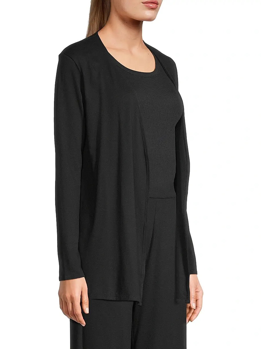 MAJESTIC FILATURES Women's Soft Touch Knit Open Cardigan | Thumbnail 4 MAJESTIC FILATURES Women's Soft Touch Knit Open Cardigan | Thumbnail 4