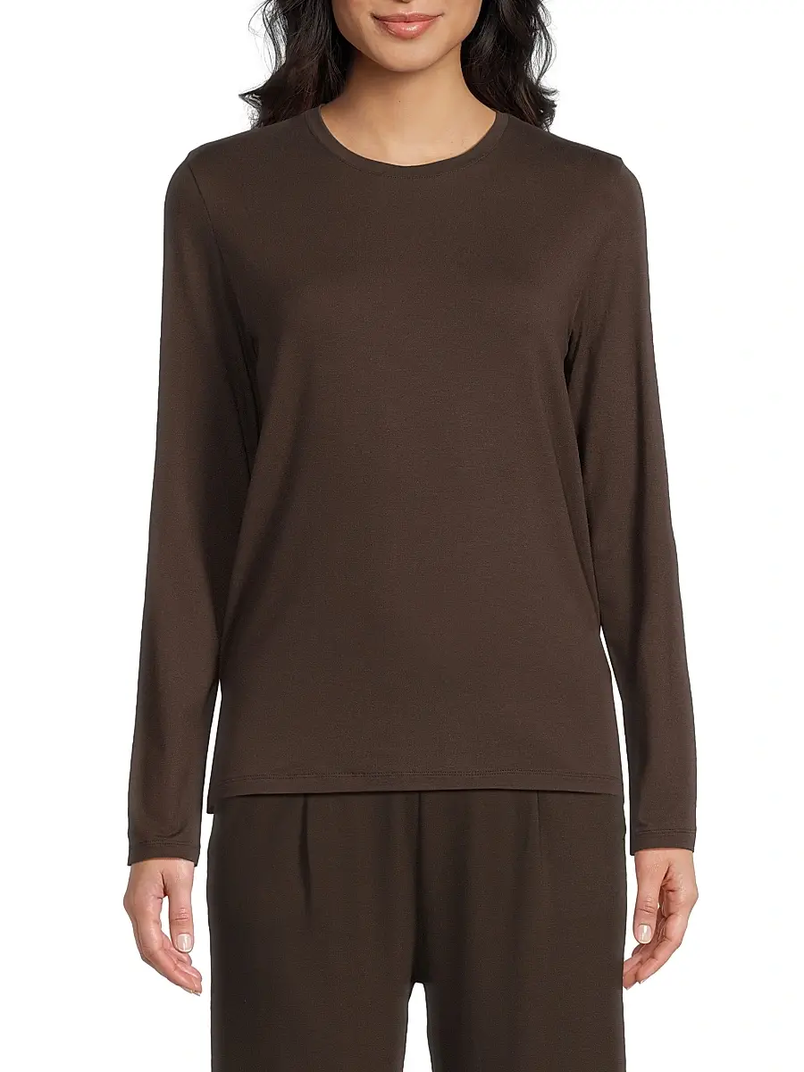 MAJESTIC FILATURES Women's Soft Touch Crewneck Top | Thumbnail 3 MAJESTIC FILATURES Women's Soft Touch Crewneck Top | Thumbnail 3