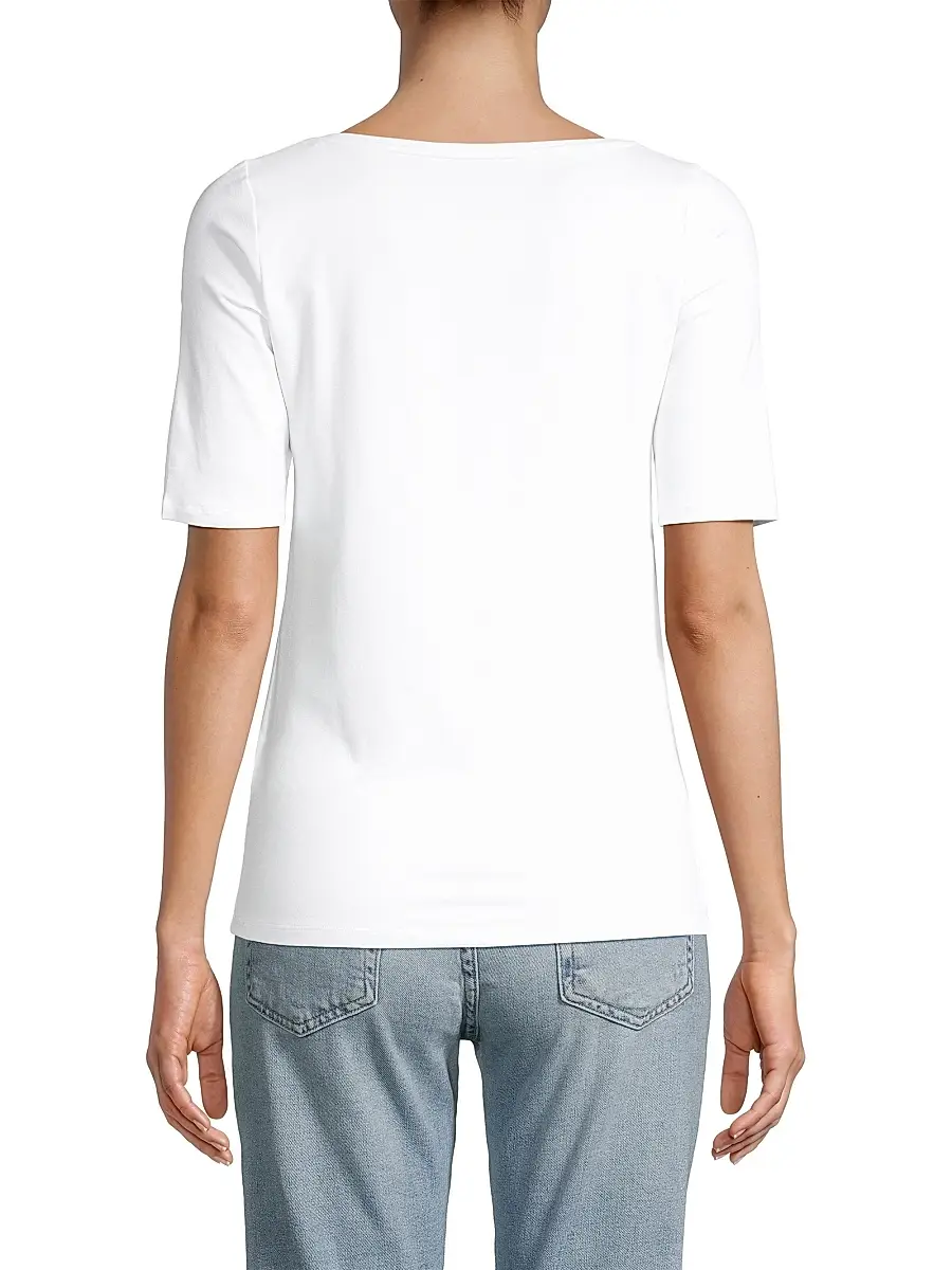 MAJESTIC FILATURES Women's Soft-Touch Boatneck Tee | Thumbnail 5