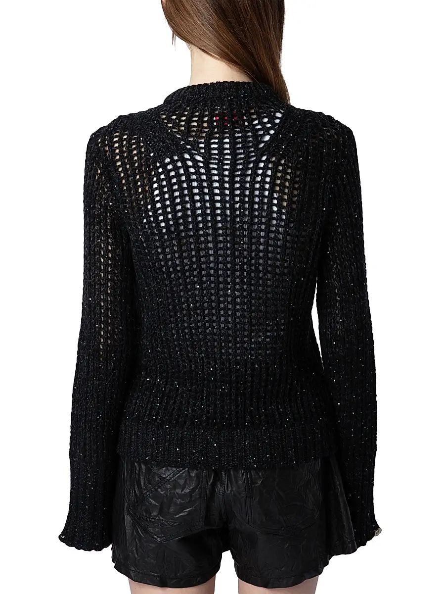 Zadig & Voltaire Women's Halty Weco Cashmere-Blend Open-Knit Top | Thumbnail 5 Zadig & Voltaire Women's Halty Weco Cashmere-Blend Open-Knit Top | Thumbnail 5