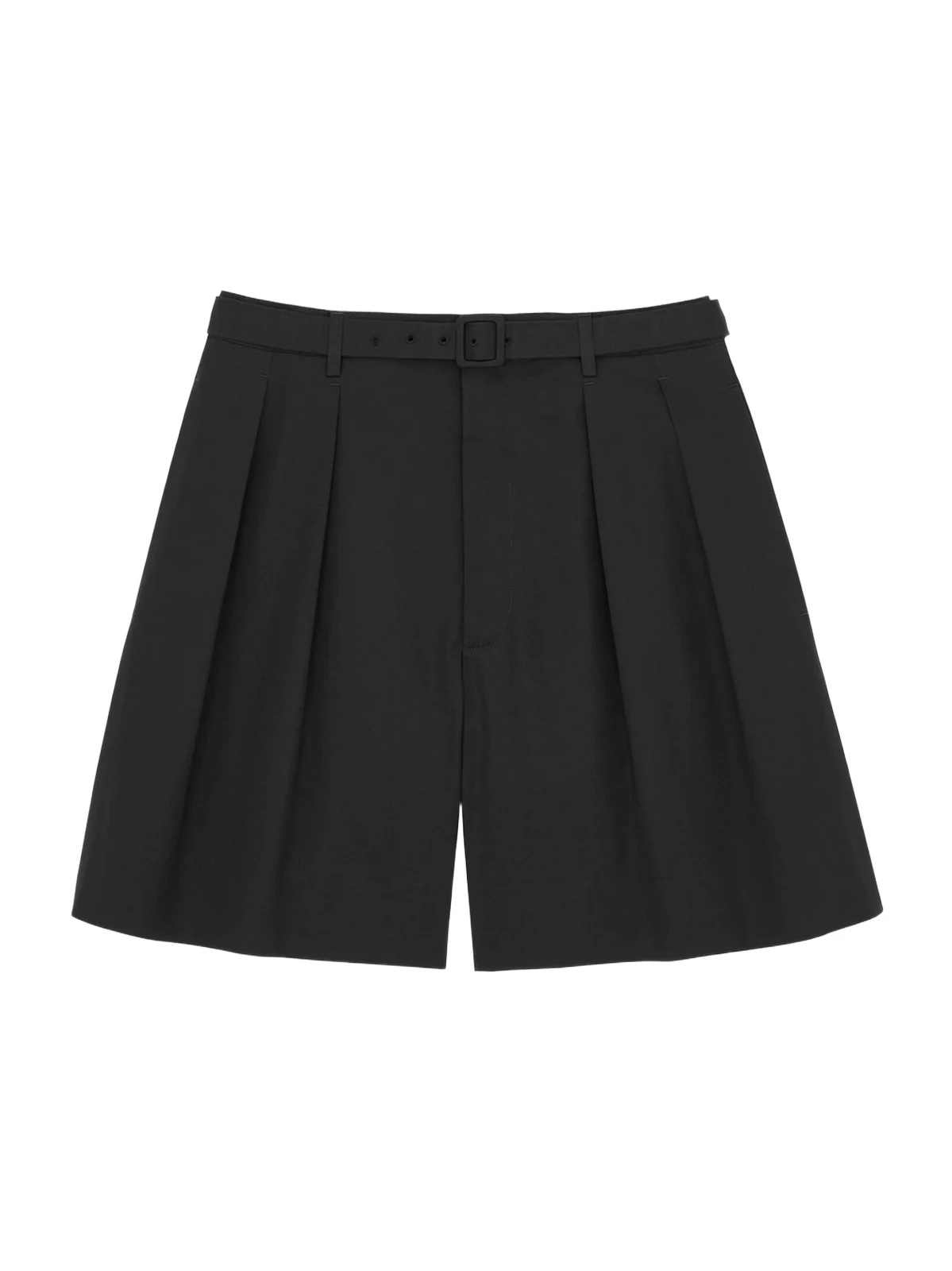 Saint Laurent Men's Shorts in Cotton Poplin - Noir
