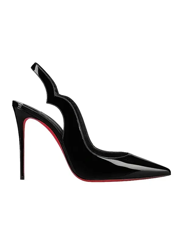 Women's Hot Chick Patent Leather 100MM Slingback Pumps Women's Hot Chick Patent Leather 100MM Slingback Pumps
