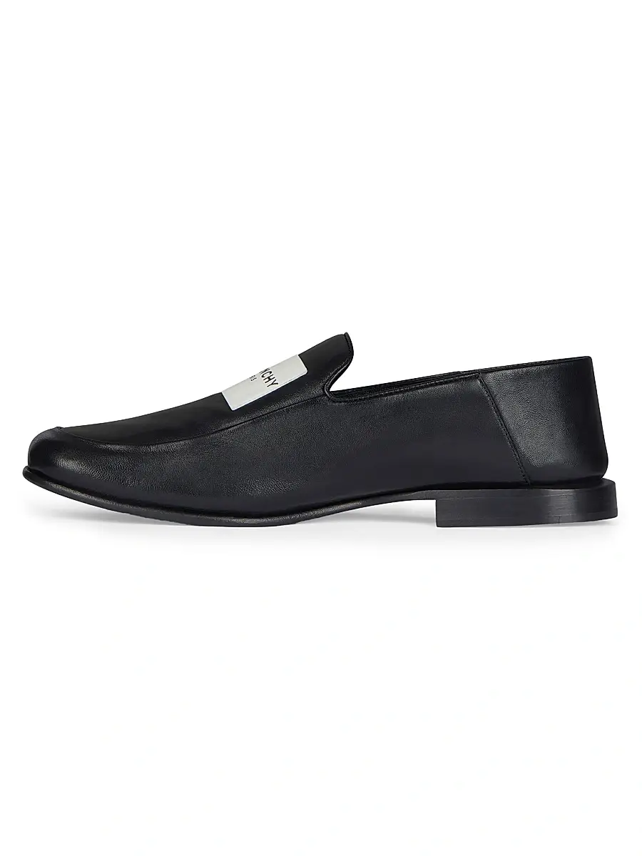 Givenchy Women's Label Loafers in Leather - Black | Thumbnail 4