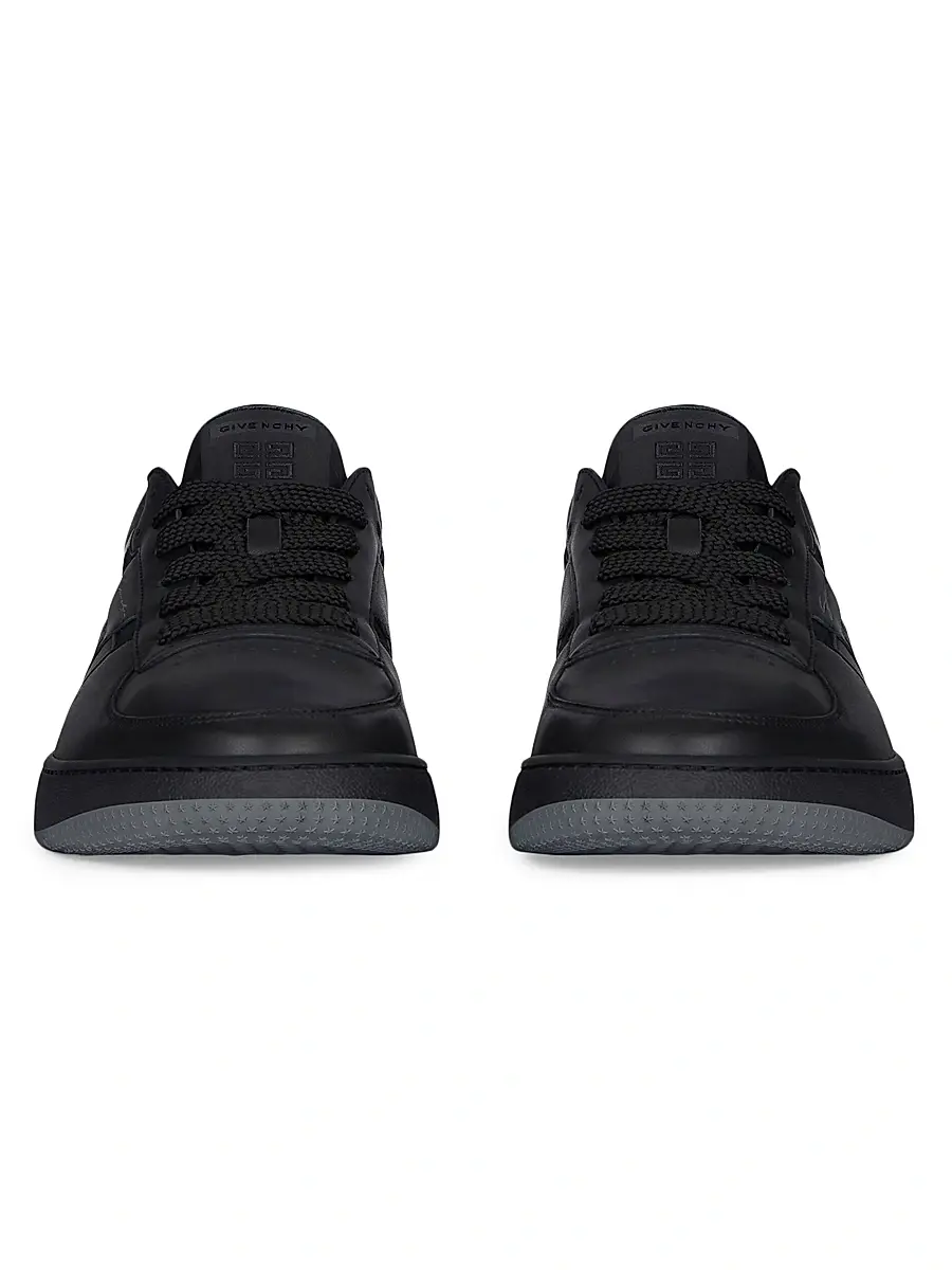 Givenchy Men's G Move Sneakers in Mixed Leathers - Black | Thumbnail 5 Givenchy Men's G Move Sneakers in Mixed Leathers - Black | Thumbnail 5