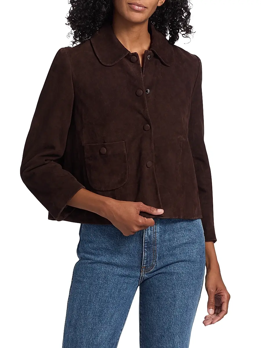 Ba&sh Women's Milos Leather Jacket | Thumbnail 3 Ba&sh Women's Milos Leather Jacket | Thumbnail 3