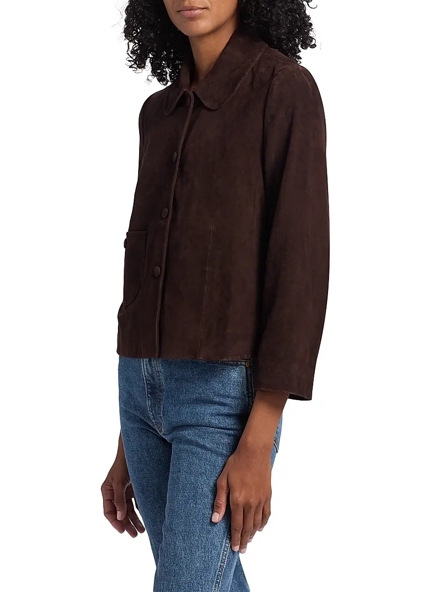Ba&sh Women's Milos Leather Jacket | Thumbnail 4 Ba&sh Women's Milos Leather Jacket | Thumbnail 4