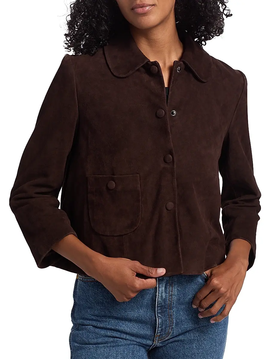Ba&sh Women's Milos Leather Jacket | Thumbnail 6 Ba&sh Women's Milos Leather Jacket | Thumbnail 6