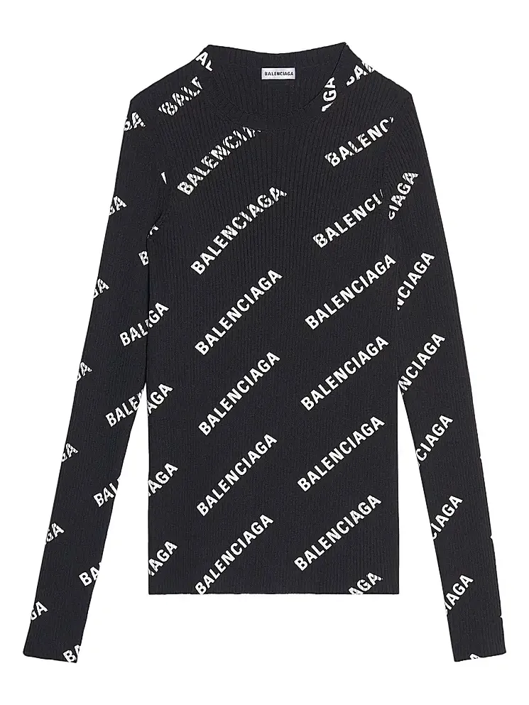 Women's Allover Logo Crewneck Sweater Women's Allover Logo Crewneck Sweater
