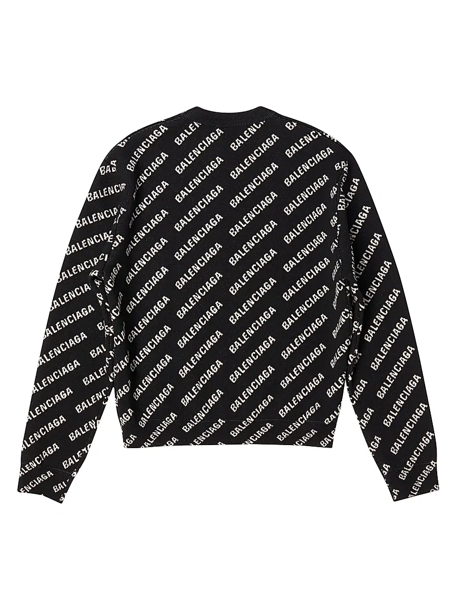 Balenciaga Women's Mini Allover Logo Sweater | Thumbnail 2 Balenciaga Women's Mini Allover Logo Sweater | Thumbnail 2