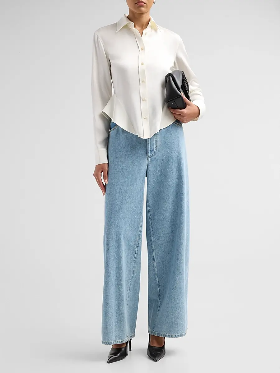 Stella McCartney Women's Basque Button-Front Shirt | Thumbnail 2 Stella McCartney Women's Basque Button-Front Shirt | Thumbnail 2
