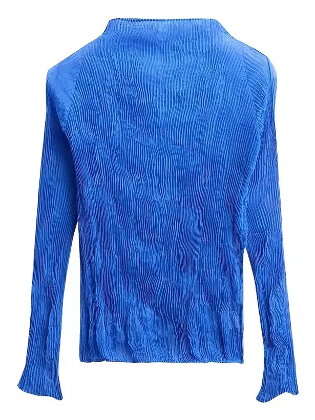 Issey Miyake Women's Chiffon Twist Rib-Knit Top