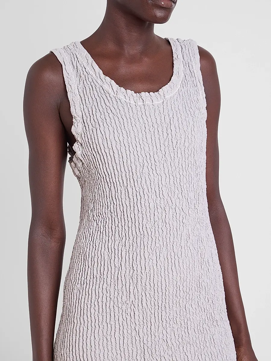 Issey Miyake Women's Wavelet Ensemble Textured Sheath Maxi Dress | Thumbnail 5 Issey Miyake Women's Wavelet Ensemble Textured Sheath Maxi Dress | Thumbnail 5