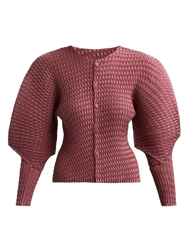 Women's Sleek Pleats Cardigan Women's Sleek Pleats Cardigan